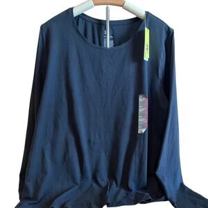 All in Motion Women's Black Essential Long Sleeve T-Shirt - Size XXL - NWT